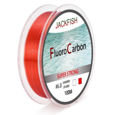 4-32lb 100M Fluorocarbon Fishing Line Super Strong Leader Clear Fly Fishing Line - Image 1 of 4