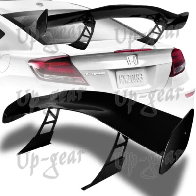 Alerón de maletero Universal 57" JDM Racing pintado negro estilo GT1 Down Force Foto 1 de 4