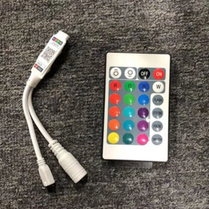 Bluetooth APP 24 Key IR Remote Controller For 3528 5050 RGB LED Strip Lights - Picture 1 of 12