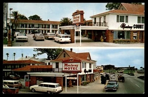 Postcard St. Augustine, Florida - Monterey Court Motel, Old Cars POSTED 1965 - Picture 1 of 2