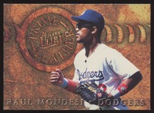 1996 Ultra #18 Raul Mondesi Prime Leather Los Angeles Dodgers