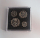 1826 Maundy Money George IV 1d - 4d 4 UK Coin Set In Quadrum Box EF - Unc