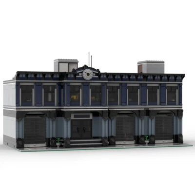 MOC-92362 Modular Police Station with 3 Main Offices and Interior 2665 Pieces  - Image 1 of 4