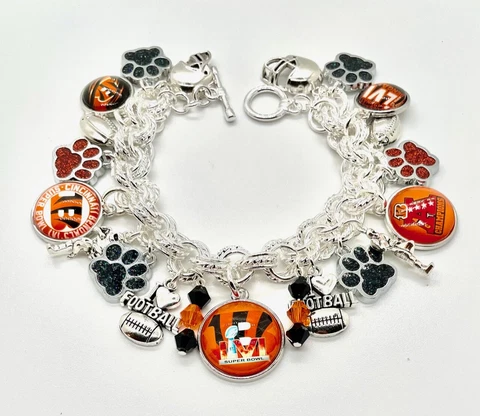 Cincinnati Bengals Super Bowl Cham Bracelet. FREE SHIPPING for Short!!!! Time!! Cover