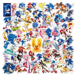 Sonic the Hedgehog Themed 50pcs Stickers Skateboard Laptop Phone Decal Sticker~ - Picture 1 of 8