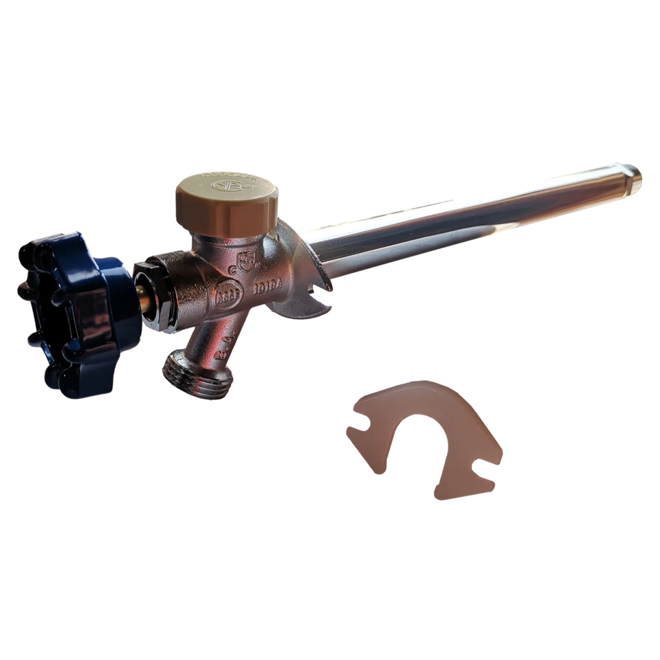 1 Pack 10" Anti-Siphon Frost Free Sillcock,1/2" Male NPT X 3/4" GHT Garden Valve - Image 1 of 2