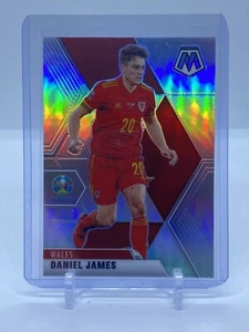2021 Panini Mosaic UEFA Euro 2020 Daniel James Silver Holo Prizm Wales - Picture 1 of 2