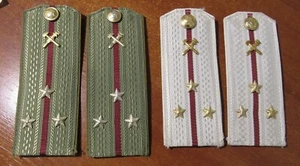 SOWJETISCHE UNIFORM SCHULTERBRETTER für Alltag & Paradehemd Leutnant Feuerwehrmann - Bild 1 von 2