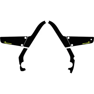 KIT DFR GRIP IT MARCO NEGRO FLO AMARILLO RAPTOR700 RAPTOR 700 GRÁFICOS YAMAHA - Imagen 1 de 2