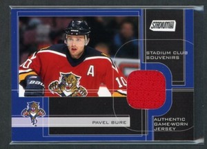 2001-02 Stadium Club Souvenirs Jersey #PB Pavel Bure *15870