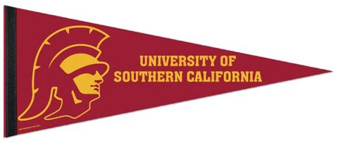 USC TROJANS Official NCAA Team Premium Felt Collectors PENNANT Cover