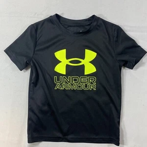 Boy’s Under Armour Short Sleeve Black Shirt- Size 4 - Picture 1 of 2