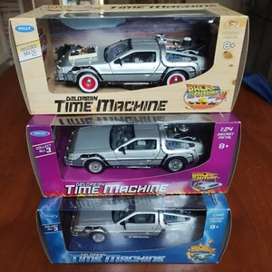 3 modellini Delorean Time Machine Back to Future Ritorno al Futuro Welly 1:24 - Foto 1 di 4
