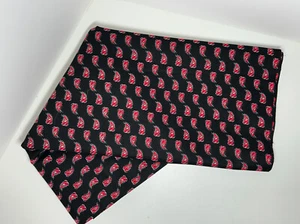 French Patch Fabric, by Fabri-Quilt Patt#866, black & red, paisleys, 2 1/2yds - Picture 1 of 4