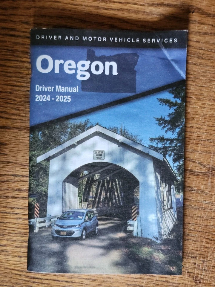 2025 Oregon DMV ODOT Driver Drivers Handbook Manual English Version License Test