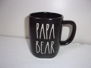 Colección Artesanal Rae Dunn PAPA BEAR" Negro 16oz.  Taza de Magenta - Imagen 1 de 4