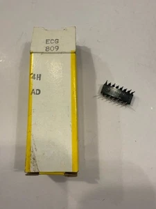 ECG809 Ricambio Vintage NOS Sylvania 809 Circuito Integrato - Foto 1 di 7