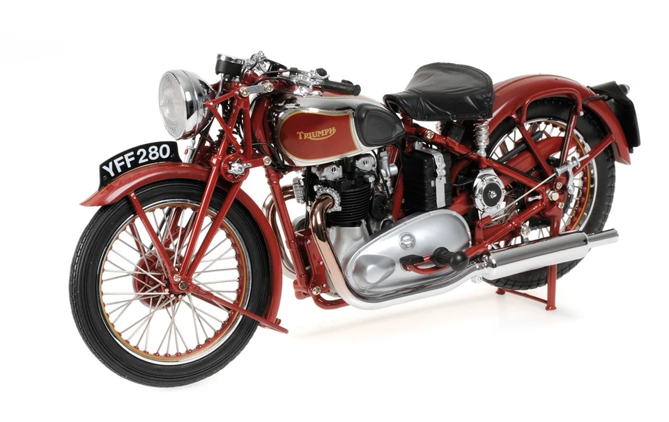 Minichamps 122133700 TRIUMPH SPEED TWIN 1939 RED 1:12 Standmodell - Bild 1 von 2