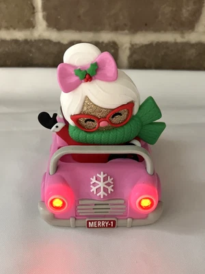 BATH & BODY WORKS Mrs Claus Pink Car Christmas Soap Dish Holder Light Up & Music - Image 1 of 4