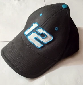 Cappello Alltel Racing numero 12 ricamato nero blu stile sportivo berretto baseball S/M - Foto 1 di 6