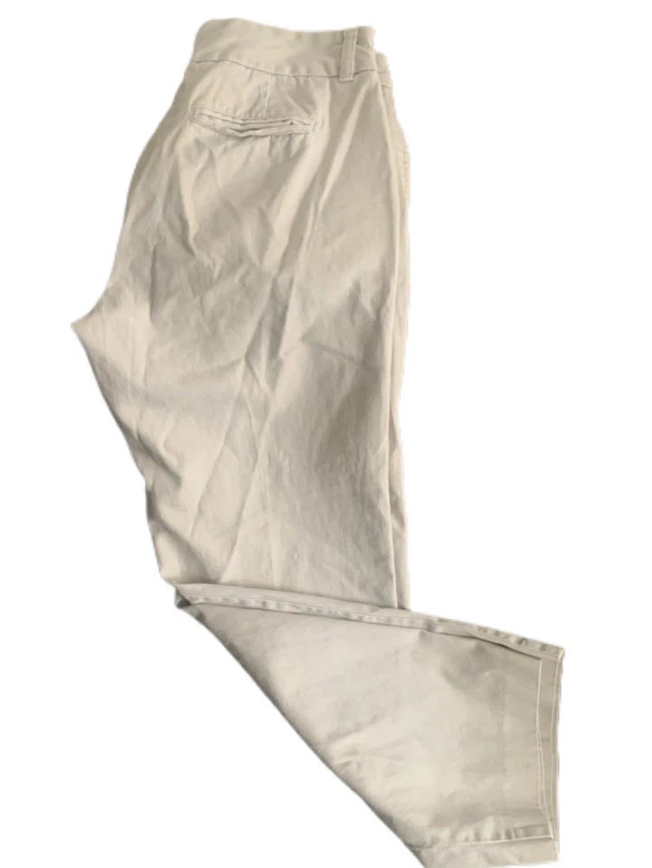 Pantalones bajos caqui usados para mujer talla 10 100 % algodón informales prácticos cómodos Foto 1 de 4