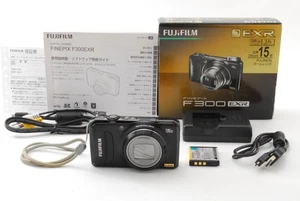 【N MINT in BOX] FUJIFILM FinePix F300EXR Digital Camera 12.0MP Black From JAPAN - Picture 1 of 9
