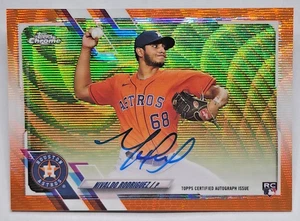 2021 Chrome Update Target Orange Wave Refractor /25 Nivaldo Rodriguez Auto RC - Picture 1 of 3