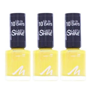 3 x Manhattan Last & Shine Nail Polish 560 Sandy Toes je 8ml Nagellack - Bild 1 von 2