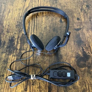 Plantronics Audio 478 USB Stereo Travel Light Zestaw słuchawkowy Słuchawki z mikrofonem *Testowane* - Zdjęcie 1 z 7