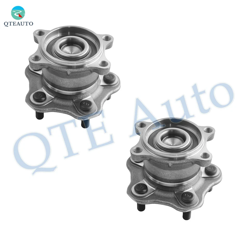Par de 2 conjuntos de cojinetes de cubo de rueda trasera para Nissan Quest 2004-2009 3,5 L 3498cc Foto 1 de 4