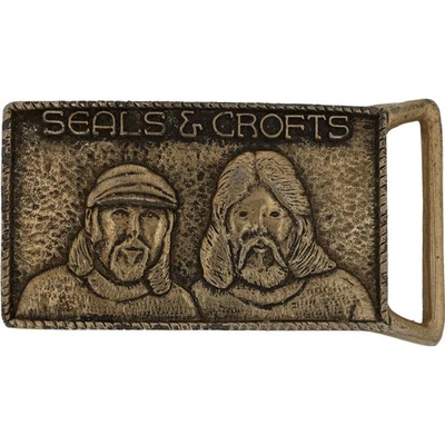 1974 年印章和克罗夫茨软摇滚乐队音乐纪念品粉丝复古皮带扣 — 第 1/4 张图片