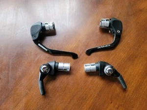 New Shimano Dura-Ace Bar End TT Triathlon Tri Shifters 11 Speed +Brake Leavers - Picture 1 of 7