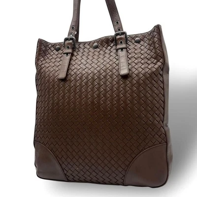 Bolso de Mano Bottega Veneta Acatl Intrecciato Marrón A4 Usado Foto 1 de 4