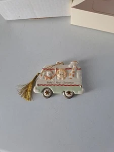 Lenox Baby's First Christmas Van Holiday Tree Ornament NIB - Picture 1 of 3