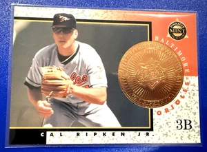 Moneda de bronce Pinnacle 1997 Cal Ripken Jr. #18 ~~MUESTRA Baltimore Orioles - Imagen 1 de 6
