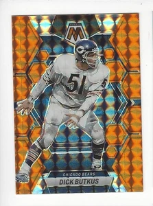 Mosaico Dick Butkus naranja fluorescente 2023/199 tarjeta #37!  Osos SN #'d 121/199 - Imagen 1 de 2