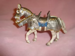 Schleich Germany 2003 Medival Horse PVC Figure 4" tall x 5" long - Imagen 1 de 4