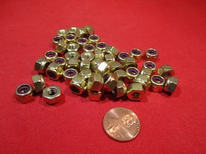 Nylon-Einsatz Sicherungsmutter, Messing, RH, 10-24 x 3/8" B x 15/64" H, 50 Stück - Bild 1 von 1