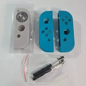 Aqua Blue Joy-Con & SNES Controller Housing Shell for Nintendo Switch Mod Parts - Picture 1 of 4