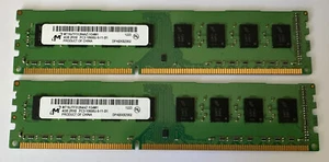 Memoria DDR3 PC3 10600U 1333 MHz 8 GB (2x4 GB) - Imagen 1 de 1