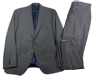 mens charcoal Jack Victor Elite 2pc Pant Suit Norway all season wool 46R - Picture 1 of 20