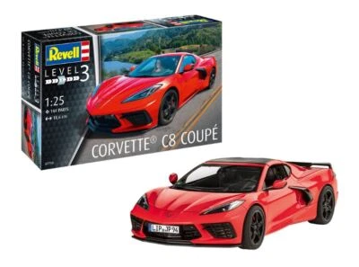 KIT MODELLINO AUTO REVELL CORVETTE C8 COUPE' MODELLISMO SCALA 1:25 - Immagine 1 di 4