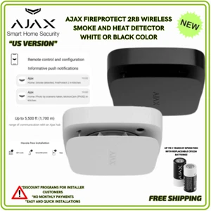Ajax FireProtect 2 RB (Heat/Smoke) with Built-In Siren, white/black color - Picture 1 of 7