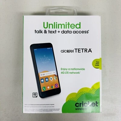 Alcatel Tetra - 16GB - 5” Stealth Black (Cricket Wireless) (Prepaid) android - Image 1 of 4