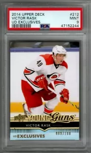 2014-15 UPPER DECK VICTOR RASK UD EXCLUSIVES ROOKIE YOUNG GUNS PSA 9 MINT YG - Picture 1 of 1