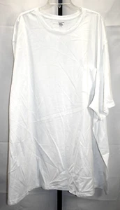 Amazon Essentials White Pullover Short Sleeve Big & Tall Size 6XL 100% Cotton - Picture 1 of 3