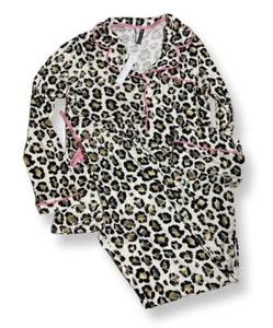 NEW JACLYN INTIMATES Woman’s Two Piece Pajama Set Animal Print sz Small - Picture 1 of 4