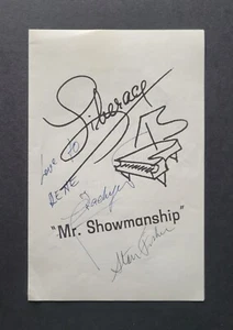 Stan Fisher & Bach Yen firmado 1968 Mr. Showmanship Liberace programa de conciertos - Imagen 1 de 4