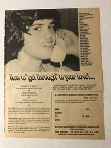 1970s Donny Osmond Order Form Vintage Print Ad pa23 - Picture 1 of 2