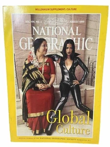 National Geographic Magazine August 1999 Global Culture Vintage Collectable w - Picture 1 of 15
